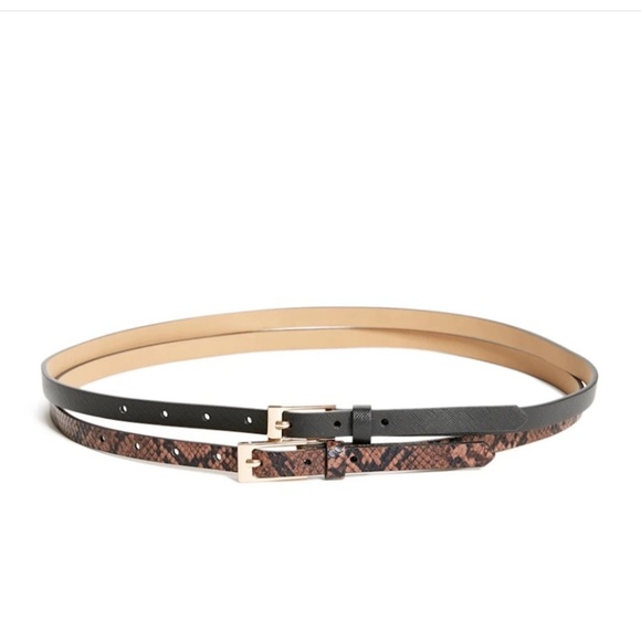 New GUESS Skinny Belt Set SZ S - Picture 1 of 1